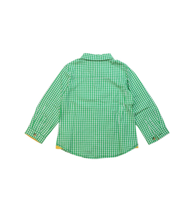A Green Long Sleeve Shirts from Cath Kidston in size 2T for boy. (Back View)