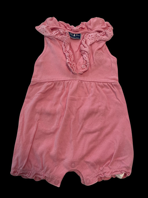 A Pink Sleeveless Rompers from Nicholas & Bears in size 6-12M for girl. (Front View)