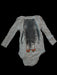 A Grey Long Sleeve Bodysuits from Stella McCartney in size 3-6M for neutral. (Back View)