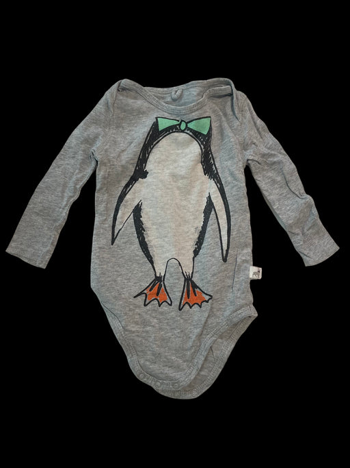 A Grey Long Sleeve Bodysuits from Stella McCartney in size 3-6M for neutral. (Front View)