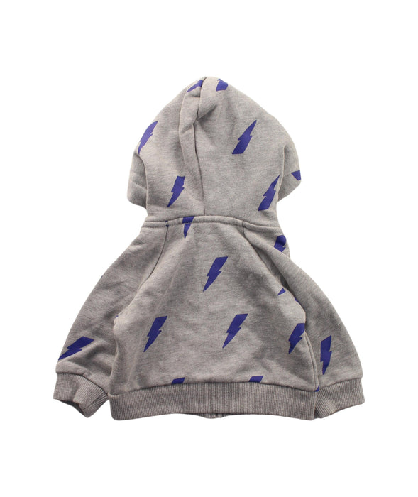 A Blue Zippered Sweatshirts from Little Starters in size 0-3M for boy. (Back View)
