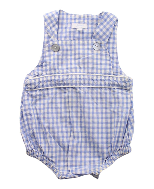 A Blue Overall Shorts from Jacadi in size 0-3M for girl. (Front View)