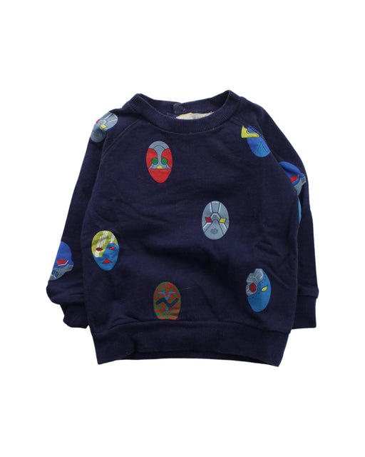 A Blue Crewneck Sweatshirts from Stella McCartney in size 6T for boy. (Front View)