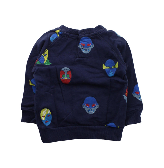 A Blue Crewneck Sweatshirts from Stella McCartney in size 6T for boy. (Back View)