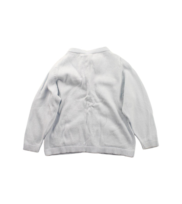 A White Cardigans from Bonpoint in size 12-18M for boy. (Back View)