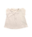 A White Short Sleeve Polos from Bout'Chou in size 3-6M for girl. (Front View)