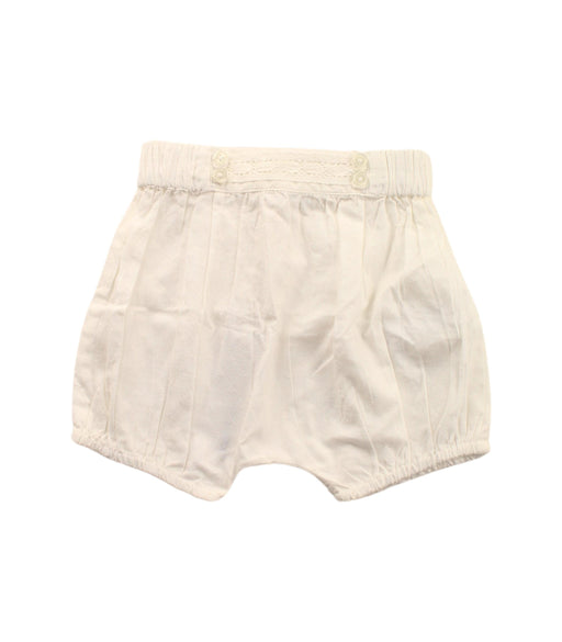 A White Bloomers from Bout'Chou in size 3-6M for girl. (Front View)