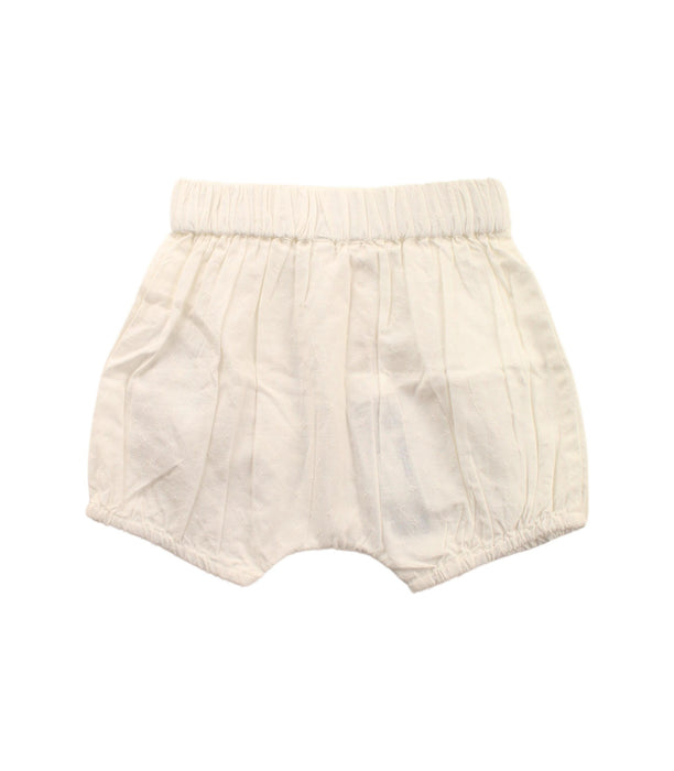 A White Bloomers from Bout'Chou in size 3-6M for girl. (Back View)