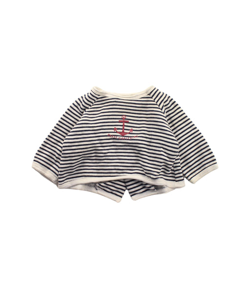 A Blue Long Sleeve Tops from Bout'Chou in size 0-3M for girl. (Front View)