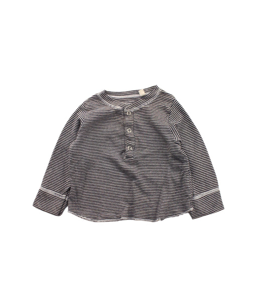 A Black Long Sleeve Tops from Petit Bateau in size 3-6M for boy. (Front View)