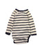 A Blue Long Sleeve Bodysuits from Petit Bateau in size 0-3M for boy. (Back View)