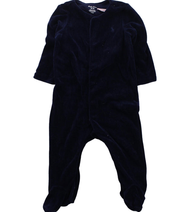 A Blue Onesies from Ralph Lauren in size 3-6M for boy. (Front View)