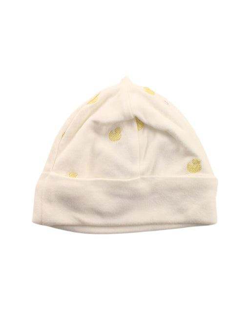 A White Beanies from Jojo Maman Bébé in size 0-3M for girl. (Front View)