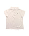 A White Short Sleeve Polos from Jacadi in size 3T for boy. (Front View)