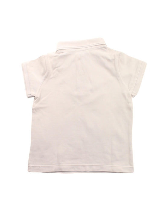 A White Short Sleeve Polos from Jacadi in size 3T for boy. (Back View)