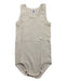 A Grey Sleeveless Bodysuits from Petit Bateau in size 3T for boy. (Front View)