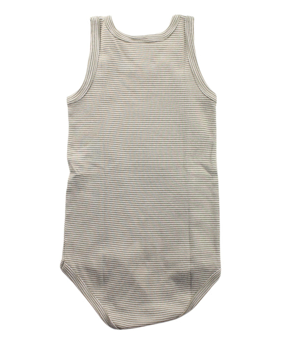 A Grey Sleeveless Bodysuits from Petit Bateau in size 3T for boy. (Back View)