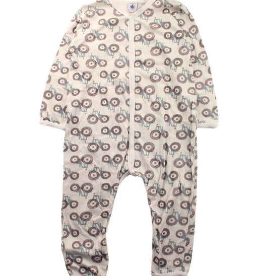 A White Long Sleeve Jumpsuits from Petit Bateau in size 3T for boy. (Front View)