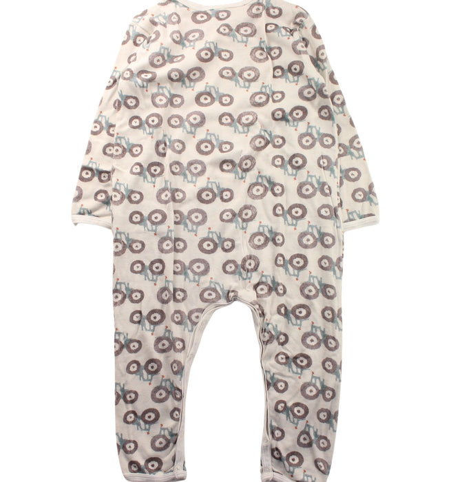 A White Long Sleeve Jumpsuits from Petit Bateau in size 3T for boy. (Back View)