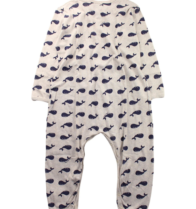 A Blue Long Sleeve Jumpsuits from Petit Bateau in size 3T for boy. (Back View)