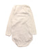 A White Long Sleeve Bodysuits from Petit Bateau in size 3T for neutral. (Back View)