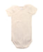 A White Short Sleeve Bodysuits from Petit Bateau in size 3T for neutral. (Back View)