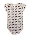 A Blue Short Sleeve Bodysuits from Petit Bateau in size 3T for boy. (Back View)