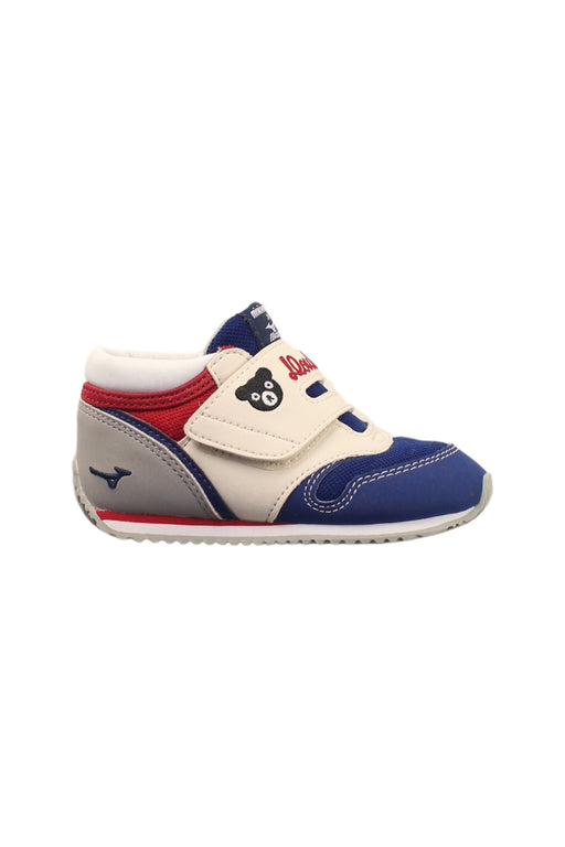 A Blue Sneakers from Miki House x Mizuno in size 18-24M for boy. (Front View)