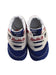A Blue Sneakers from Miki House x Mizuno in size 18-24M for boy. (Back View)