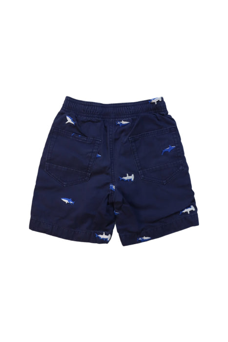 A Navy Shorts from Hanna Andersson in size 5T for boy. (Back View)
