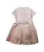 A Brown Short Sleeve Dresses from No Added Sugar in size 5T for girl. (Back View)