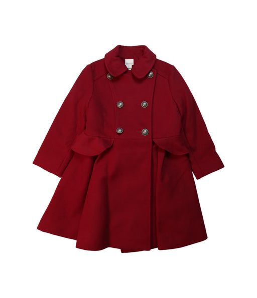 A Red Coats from Monsoon in size 5T for girl. (Front View)