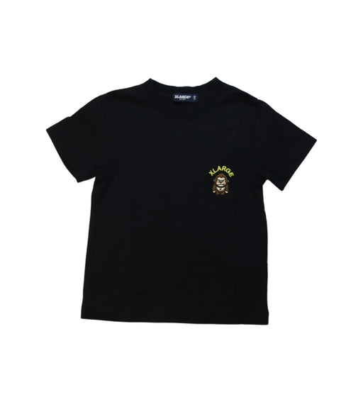 A Black Short Sleeve T Shirts from X-Large in size 4T for boy. (Front View)