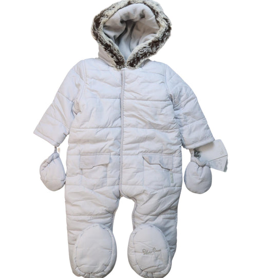 A White Snowsuits from Silver Cross in size 12-18M for neutral. (Front View)
