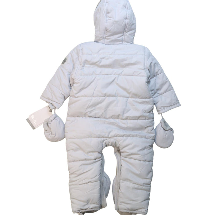A White Snowsuits from Silver Cross in size 12-18M for neutral. (Back View)