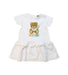 A Multicolour Short Sleeve Dresses from Moschino in size 12-18M for girl. (Front View)