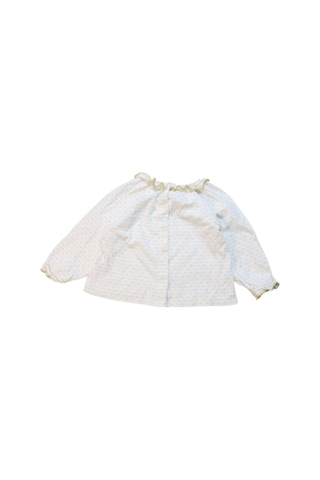 A White Long Sleeve Tops from Petit Bateau in size 12-18M for girl. (Back View)