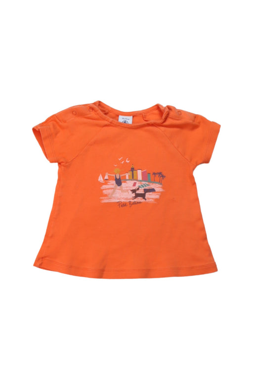 A Multicolour Short Sleeve T Shirts from Petit Bateau in size 12-18M for girl. (Front View)