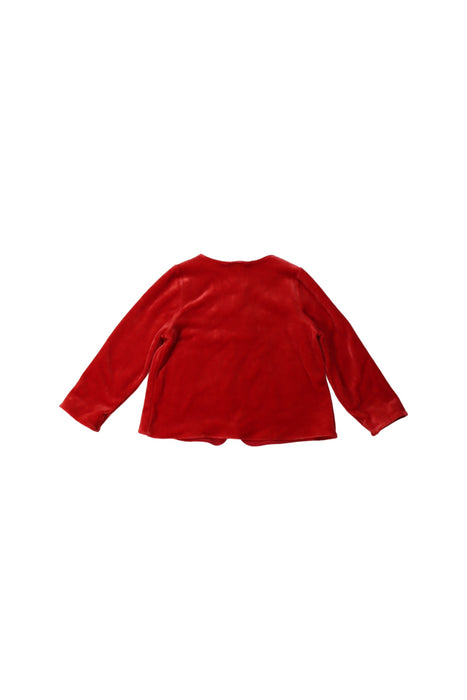 A Red Cardigans from Petit Bateau in size 18-24M for girl. (Back View)