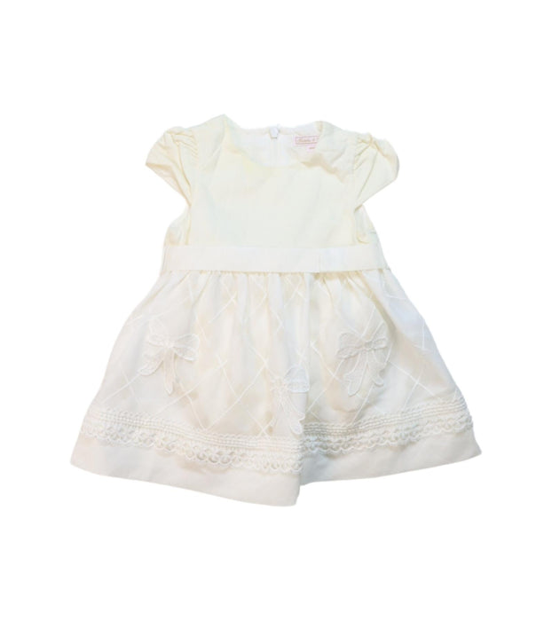 A White Short Sleeve Dresses from Nicholas & Bears in size 12-18M for girl. (Front View)