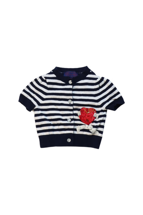 A Black Short Sleeve Tops from Nicholas & Bears in size 6-12M for girl. (Front View)