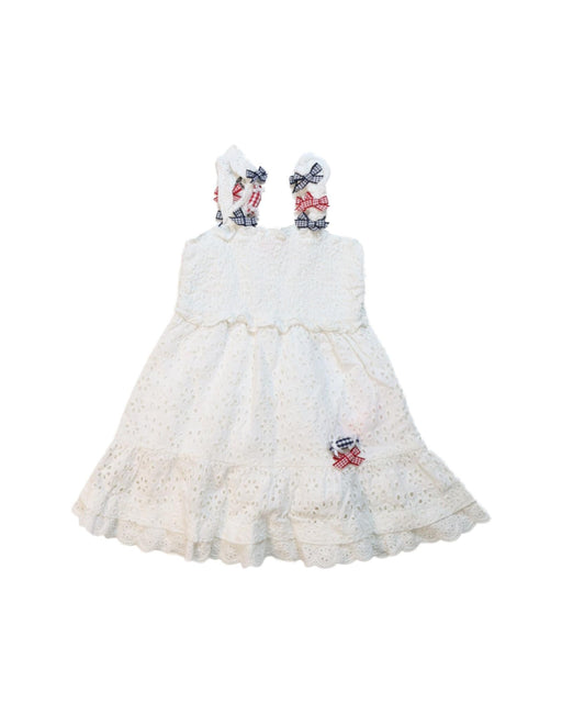 A White Sleeveless Dresses from Nicholas & Bears in size 12-18M for girl. (Front View)
