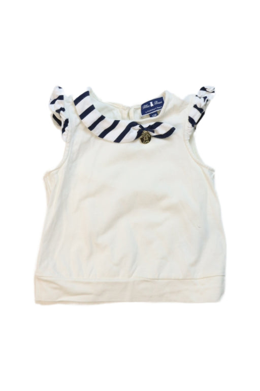 A White Sleeveless Tops from Nicholas & Bears in size 6-12M for girl. (Front View)