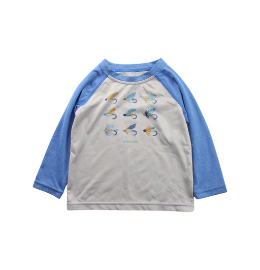 A Blue Long Sleeve T Shirts from Patagonia in size 12-18M for boy. (Front View)