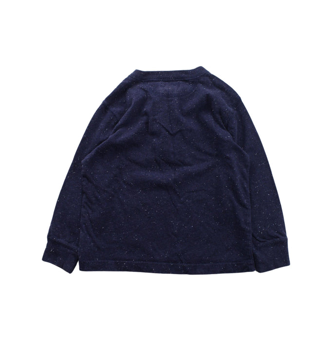 A Blue Buttoned Sweatshirts from Polo Ralph Lauren in size 2T for boy. (Back View)