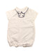 A White Short Sleeve Rompers from Janie & Jack in size 6-12M for girl. (Front View)