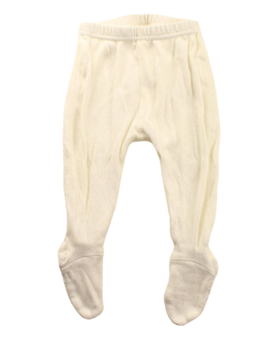 A White Sweatpants from Hanna Andersson in size 6-12M for girl. (Front View)