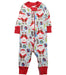 A White Long Sleeve Jumpsuits from Hanna Andersson in size 6-12M for boy. (Front View)