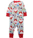 A White Long Sleeve Jumpsuits from Hanna Andersson in size 6-12M for boy. (Back View)