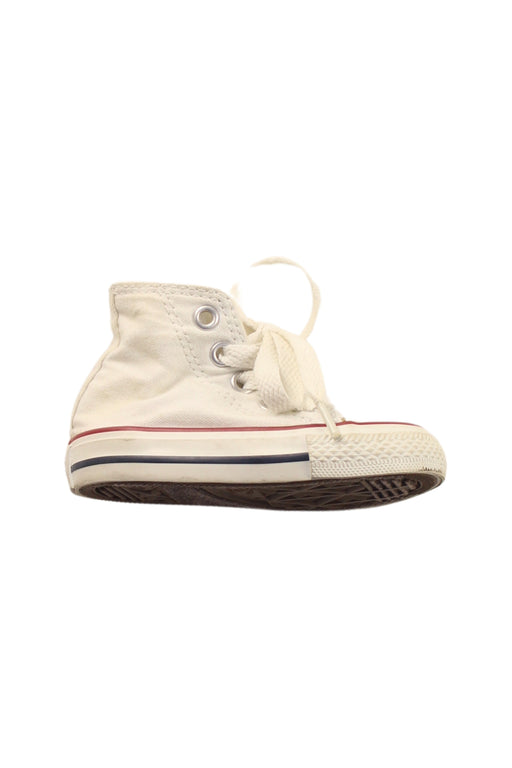 A White Sneakers from Converse in size 12-18M for boy. (Front View)